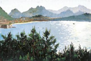 Wu Guanzhong - Scenery by the Lake
