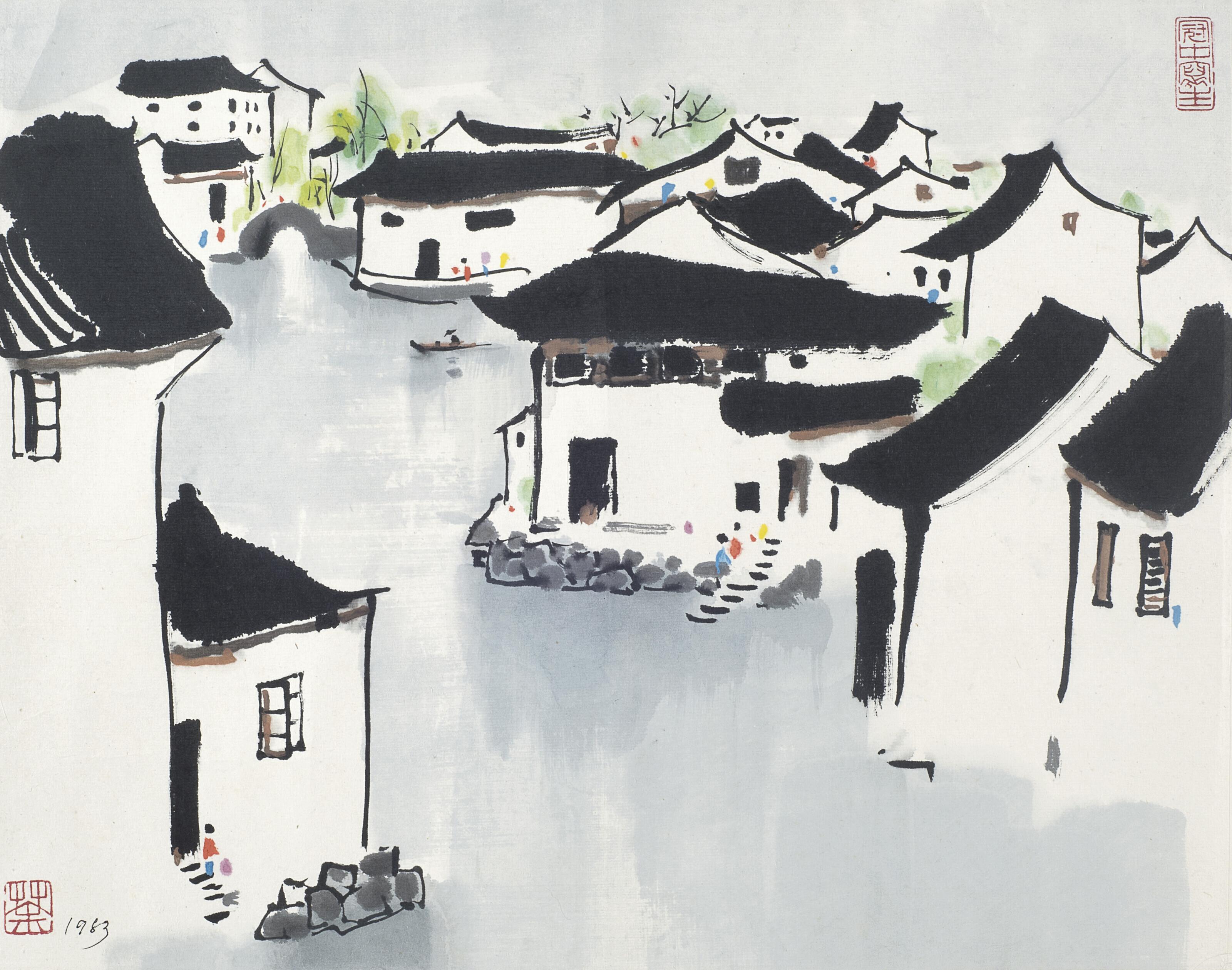 Wu Guanzhong - Scenery of Water Country
