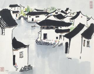 Wu Guanzhong - Scenery of Water Country