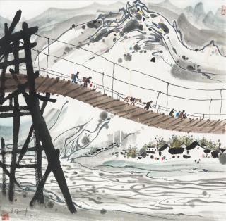 Wu Guanzhong - Scenery of Yunnan