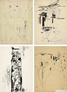 Wu Guanzhong - Sketches