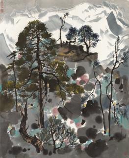 Wu Guanzhong - Snow Landscape