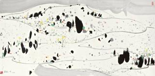 Wu Guanzhong - Snow Mountain In Spring