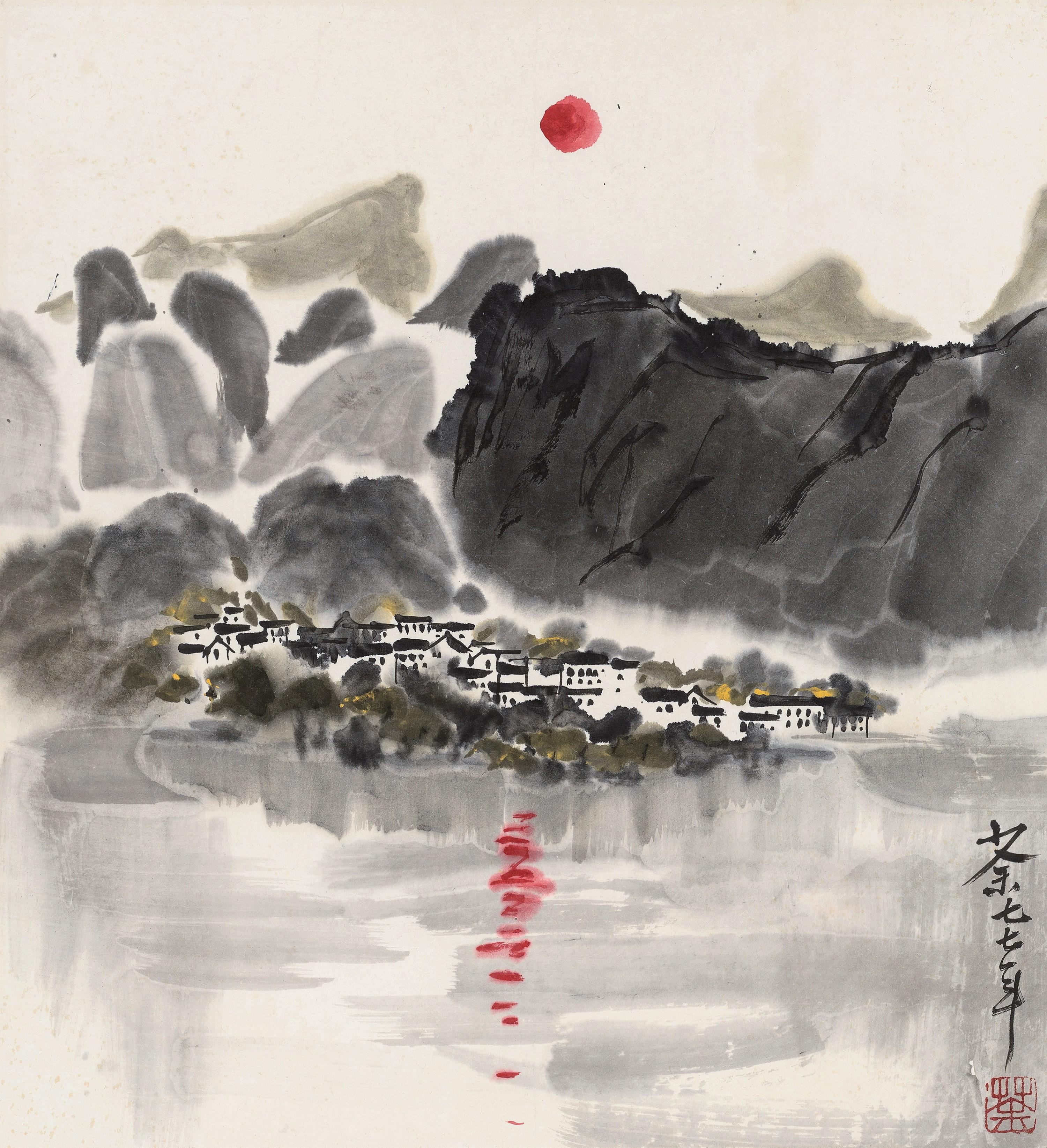 Wu Guanzhong - Sunrise