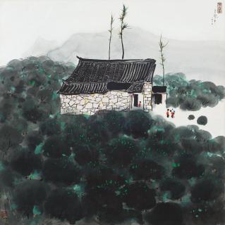 Wu Guanzhong - Tea Farm