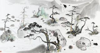 Wu Guanzhong - The Sea of Potted Landscapes