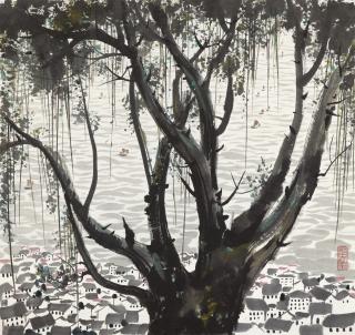 Wu Guanzhong - The Shadow of an Old Tree