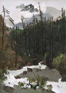 Wu Guanzhong - The Yulong Mountains after Rain