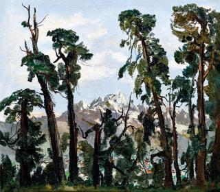 Wu Guanzhong - The Yulong Mountains Snowcapped(Painted in 1978)