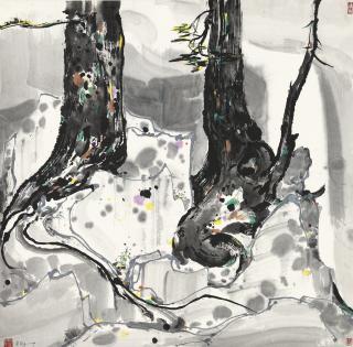 Wu Guanzhong - Tree Roots