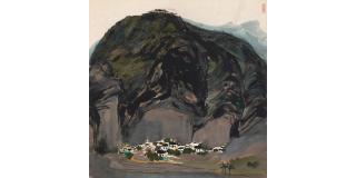 Wu Guanzhong - Villages at the Foot of the Wuyi Mountains, ca. 1978-1980