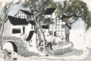 Wu Guanzhong - Water Village