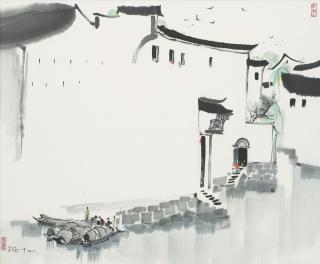Wu Guanzhong - Water Village