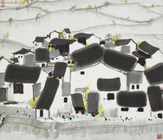 Wu Guanzhong - Water Village