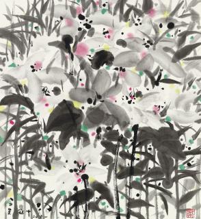 Wu Guanzhong - Wild Flowers