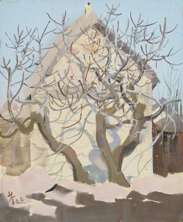 Wu Guanzhong - Winter Scene – Fig Tree