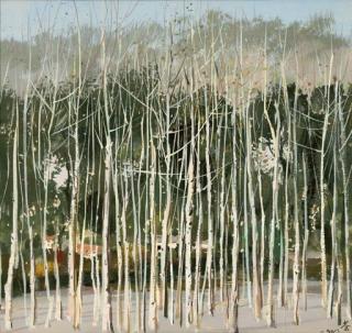 Wu Guanzhong - Young Trees