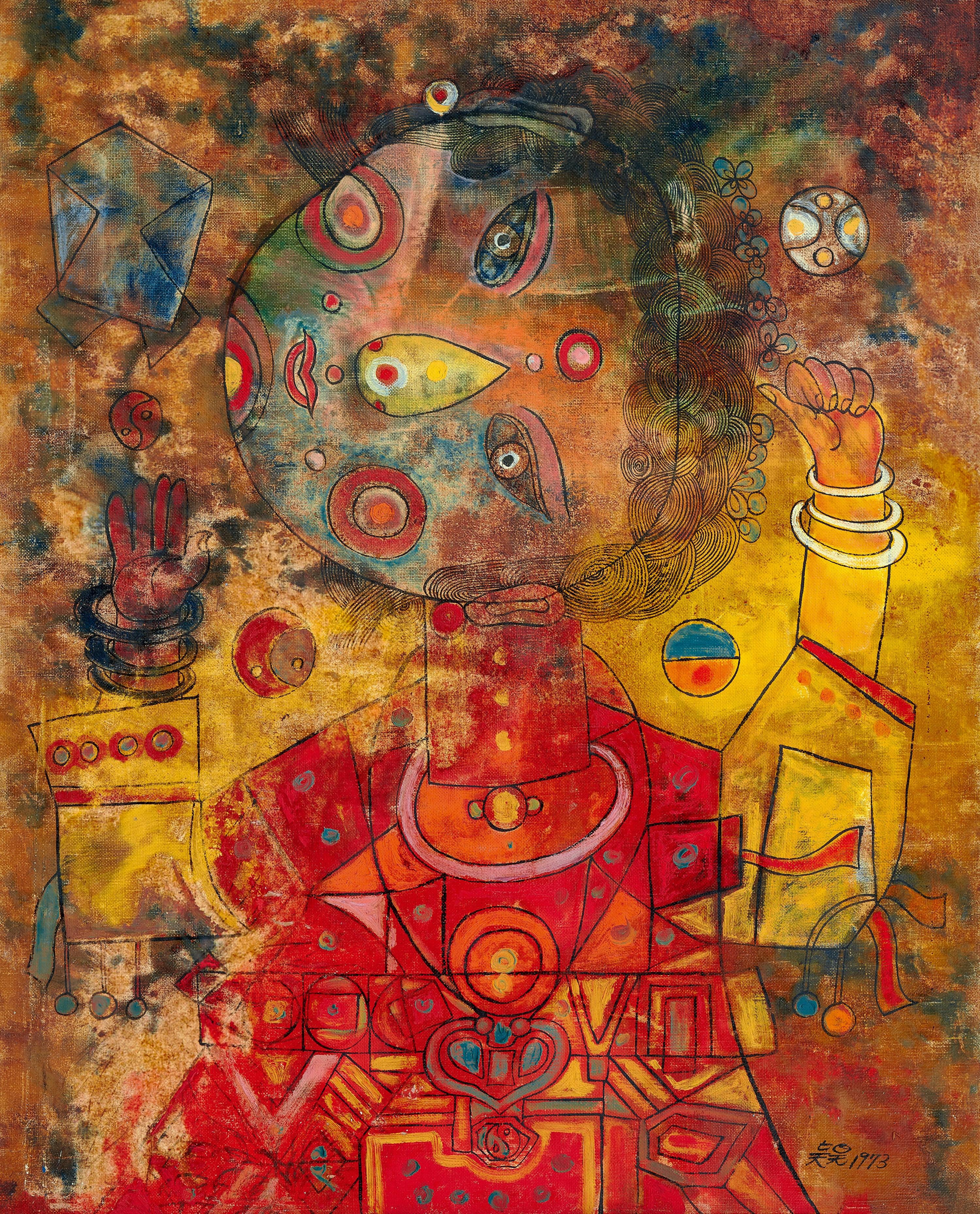 Wu Hao - Celebrating New Year(Painted In 1973)