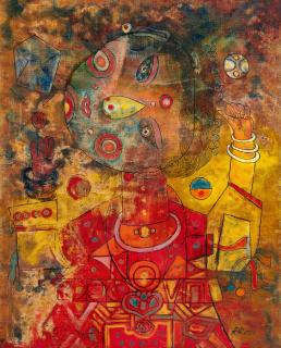 Wu Hao - Celebrating New Year(Painted In 1973)