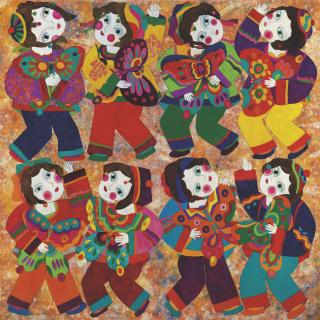 Wu Hao - Eight Children and Kites