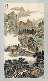 Wu Hufan - A Hanging Scroll In Ink And Colour On Paper Dated Guisi Year (1953), Spring