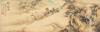 Wu Hufan - Appreciating Waterfall In The Autumn Mountain