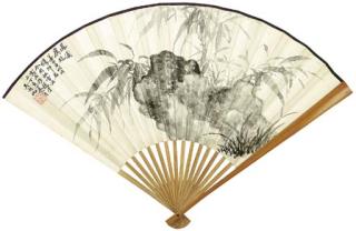 Wu Hufan - Bamboo And Rock