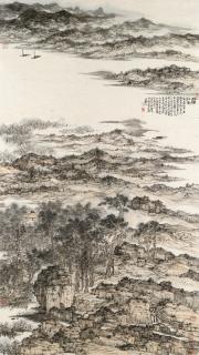 Wu Jingshan - Landscape in Jiangnan