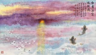 Wu Qingxia - Gulls And Carp Fly