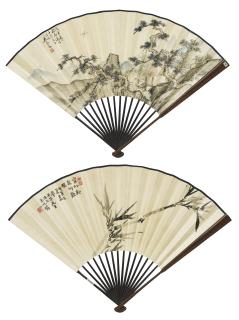 Wu Qinmu - Landscape / Bamboo