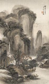 Wu Shixian - Fishing along the Riverbank