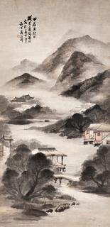 Wu Shixian - Landscape after Mi Fu, 1908