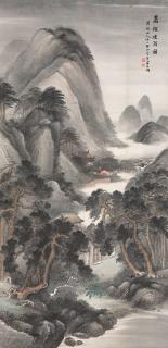 Wu Shixian - Ten Thousand Pines in Mist and Rain, 1903