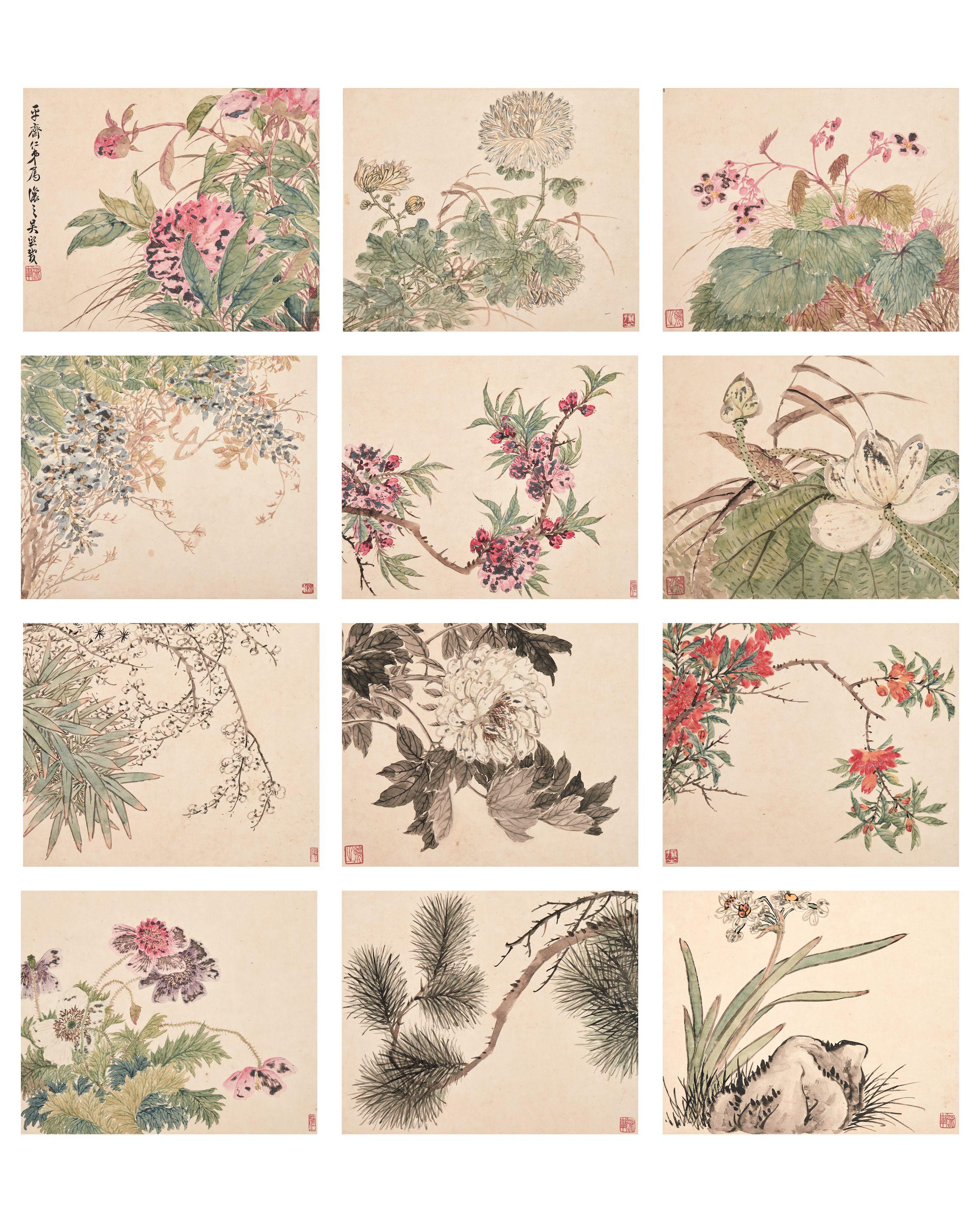 Wu Xizai - Seasonal Flowers