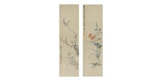 Wu Xizai - Tigerlily and Prunus, 1866