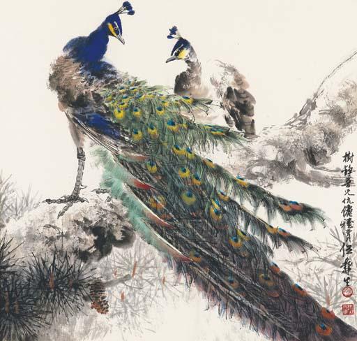 Wu Yisheng - Peacocks