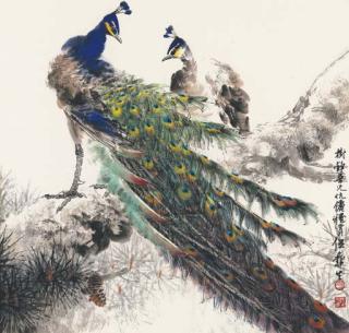 Wu Yisheng - Peacocks