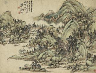 Wu Zheng - Secluded Village Amongst Lofty Mountains