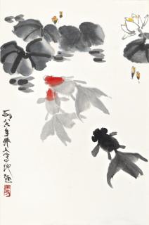 Wu Zuoren - Amusement Of Goldfish