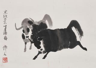 Wu Zuoren - Buffaloes