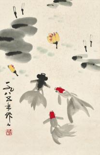 Wu Zuoren - Goldfish