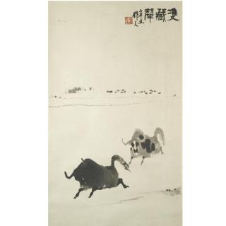 Wu Zuoren - Tibetan Yaks