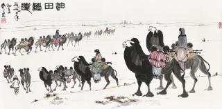 Wu Zuoren - Travelling Camels