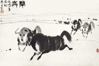 Wu Zuoren - Yaks