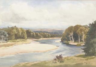Wycliffe Egginton, R.I. - Beauly River; and View from Beaufort Castle (illustrated)