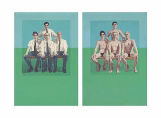 Wynn Chamberlain - Poets (Joe Brainard, Frank O\'Hara, Joe LeSueur, Frank Lima) (Clothed) and (Naked)