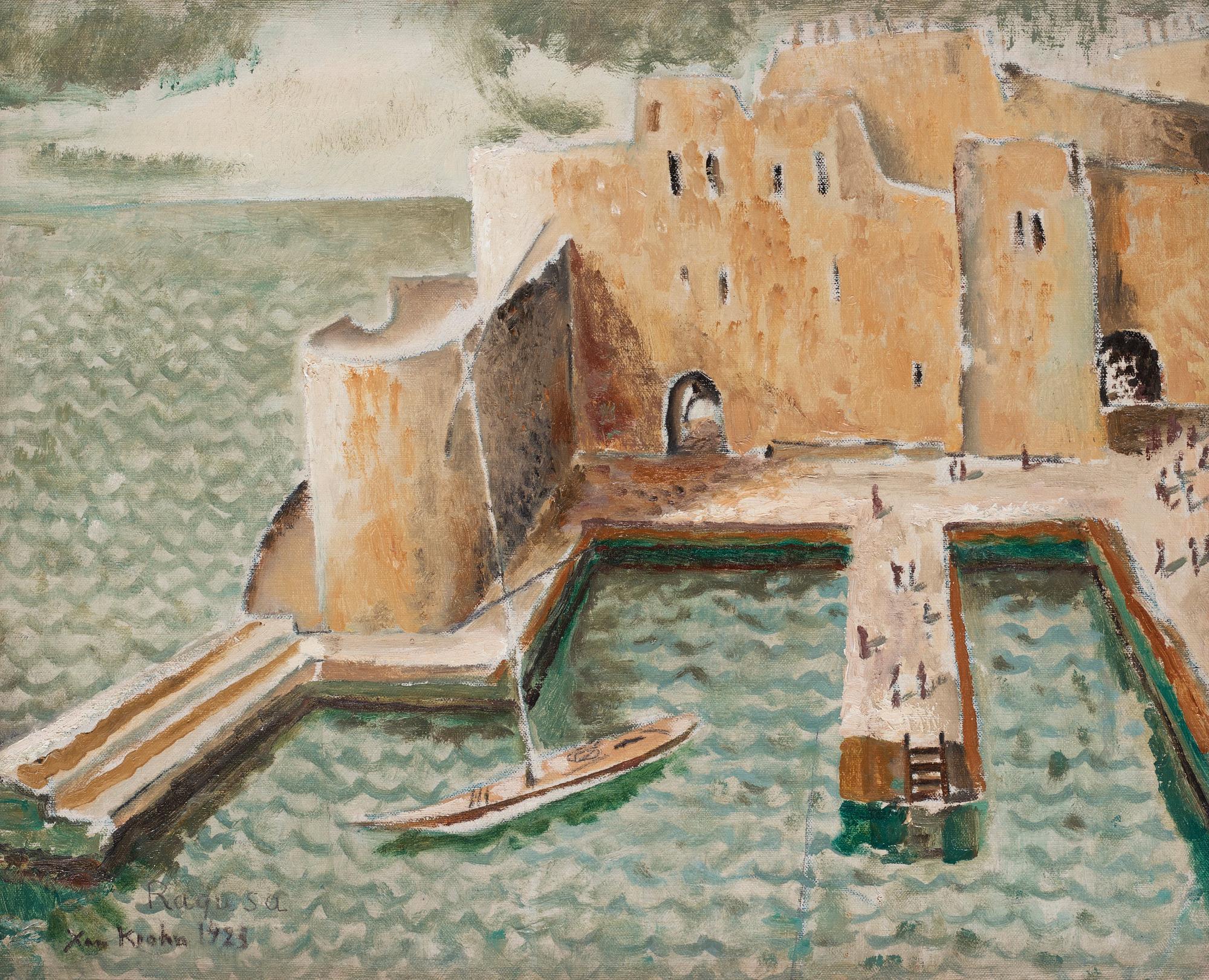 Xan Krohn - The Harbor in Ragusa (Dubrovnik)