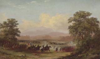 Xanthus Russell Smith - Opening of the Battle of Gettysburg and Death of General Reynolds