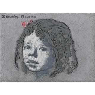 Xavier Bueno - Bambina Con Fiocco Rosso