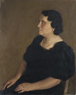 Xavier Bueno - Ritratto di signora con collana